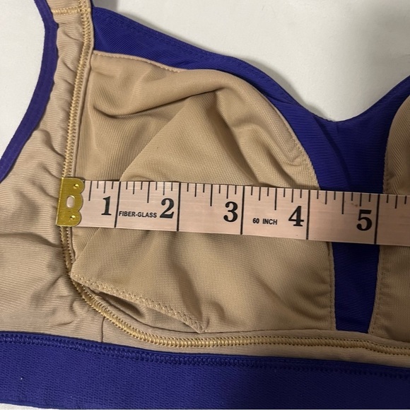 Lululemon Ta Ta Tamer II Sports Bra Pigment Blue No Size Tag Support Mesh Panel - Picture 11 of 12